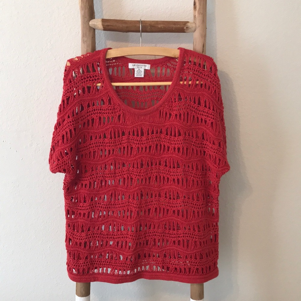 Liz Claiborne short sleeve sweater